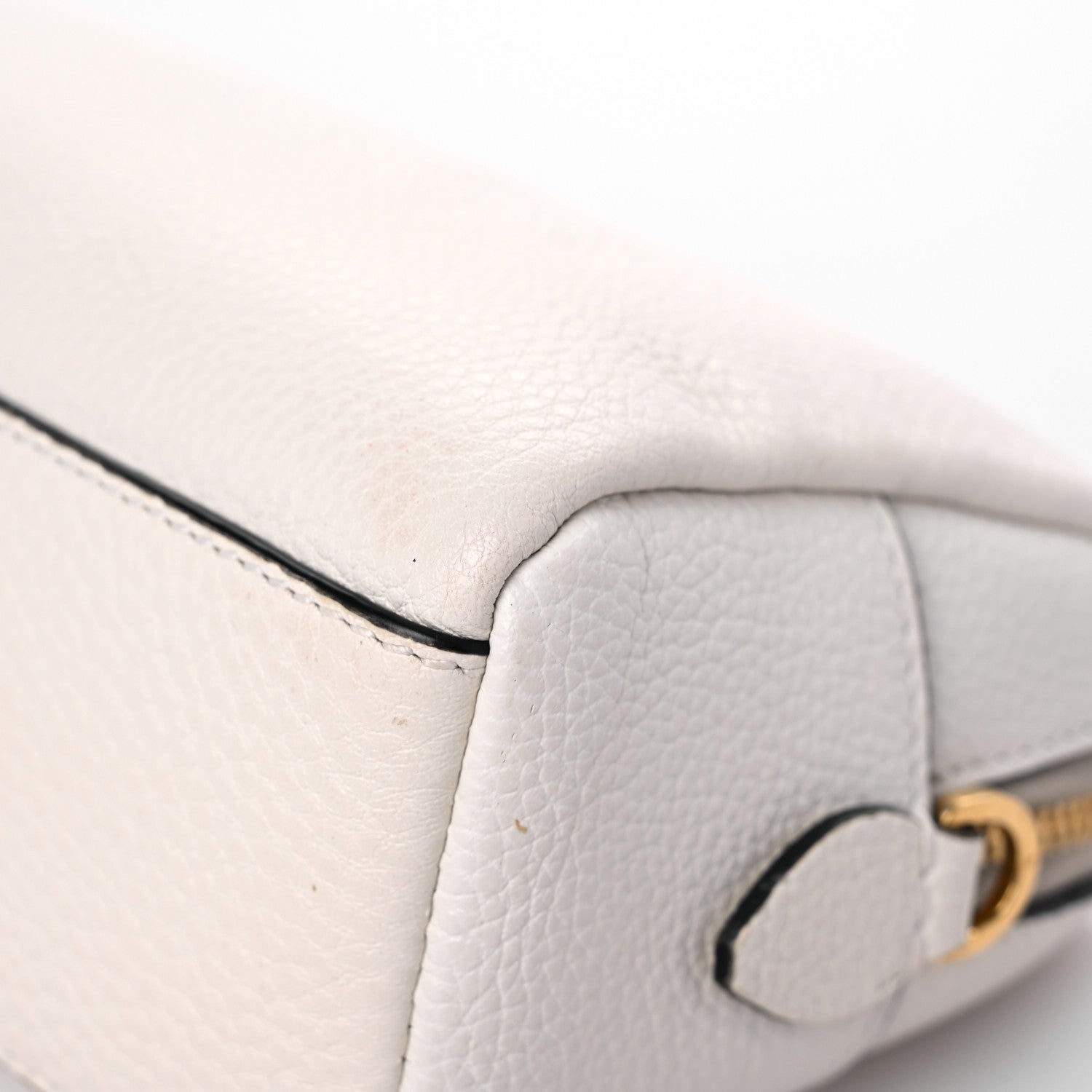 Prada Vitello Daino Cosmetic Pouch White 8 of 15