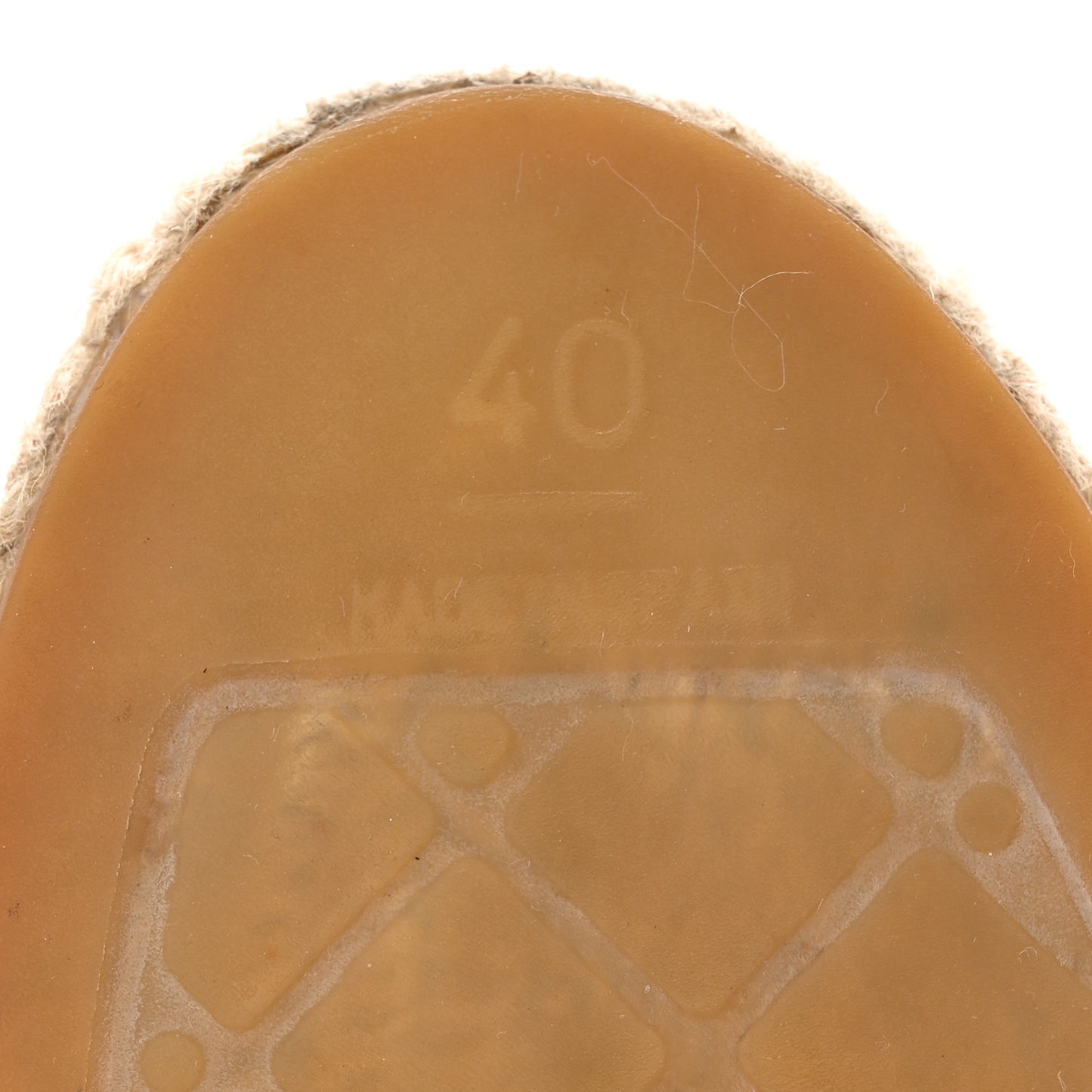 Linen CC Espadrilles 40 Beige Black
