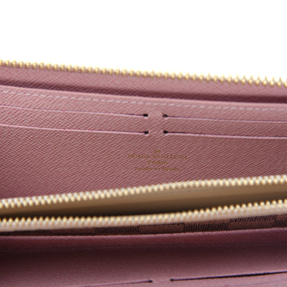 Louis Vuitton Damier Azur Clemence Wallet Rose Ballerine 6 of 7