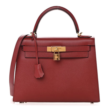 Hermes Epsom Kelly Sellier 28 Rouge Grenat 1 of 19