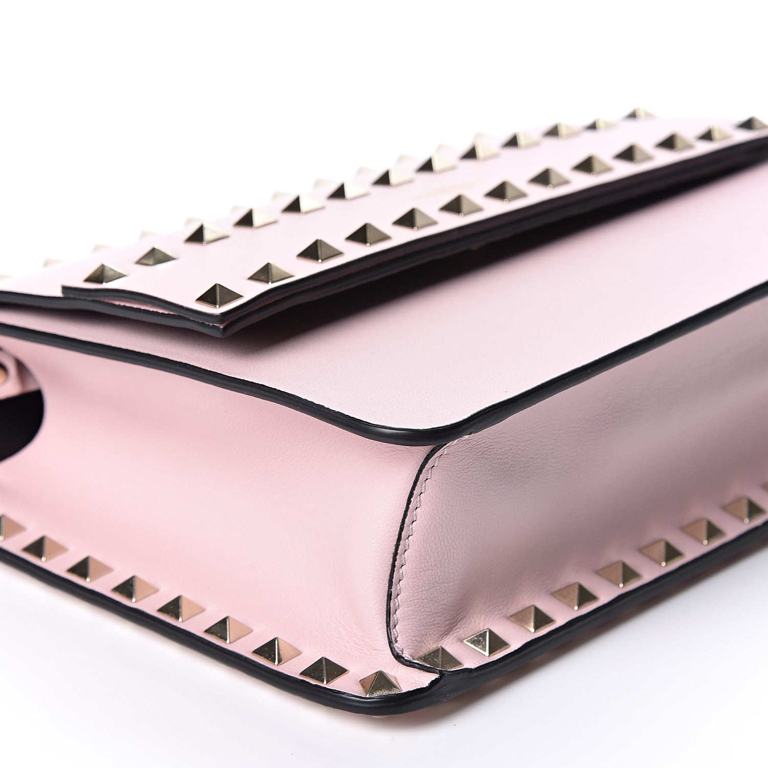 Valentino Garavani Vitello Rockstud Side Slip Crossbody Pink 7 of 8