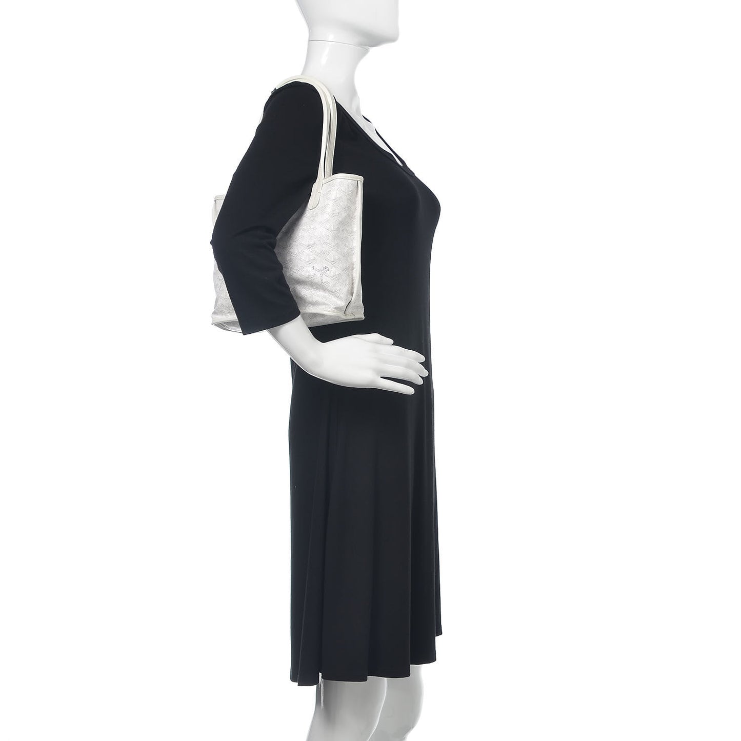 Goyardine Reversible Mini Anjou White