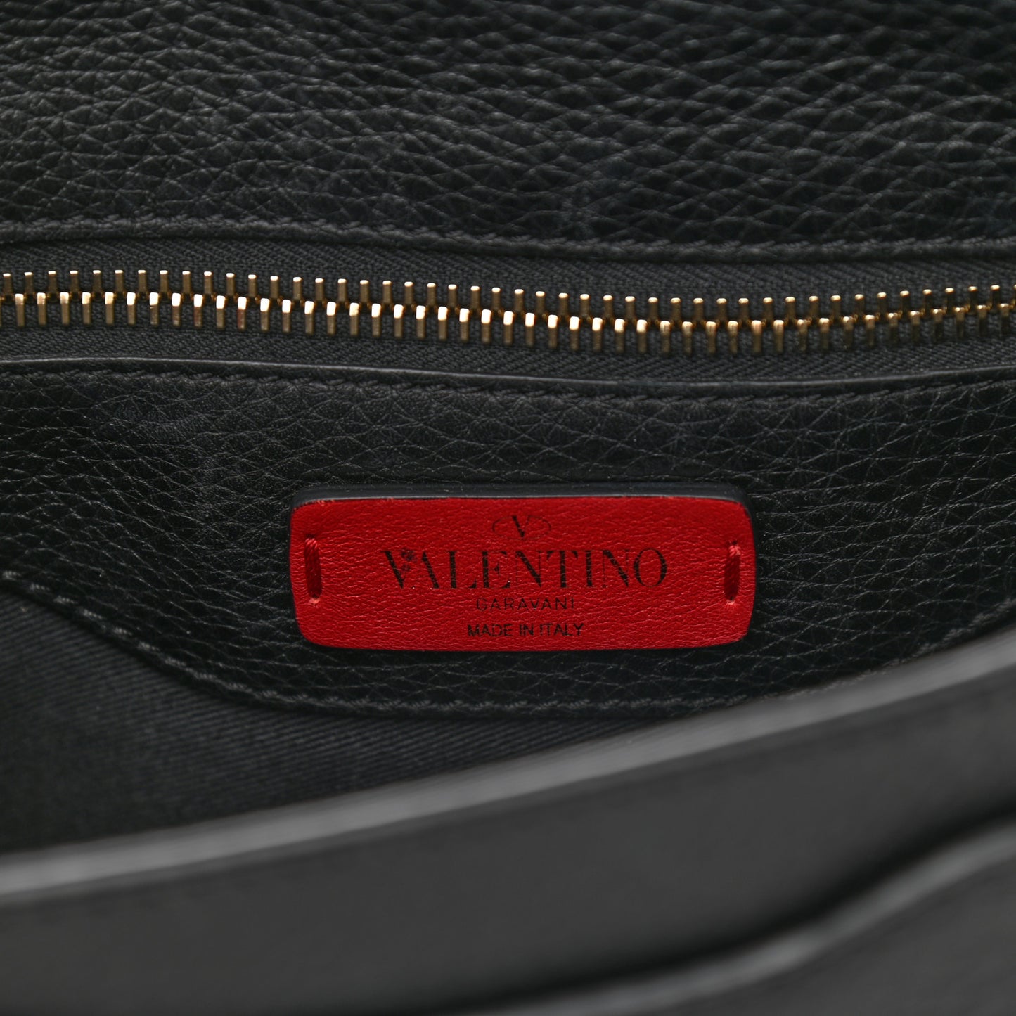 Vitello Large Rockstud Halfmoon Saddle Bag Black