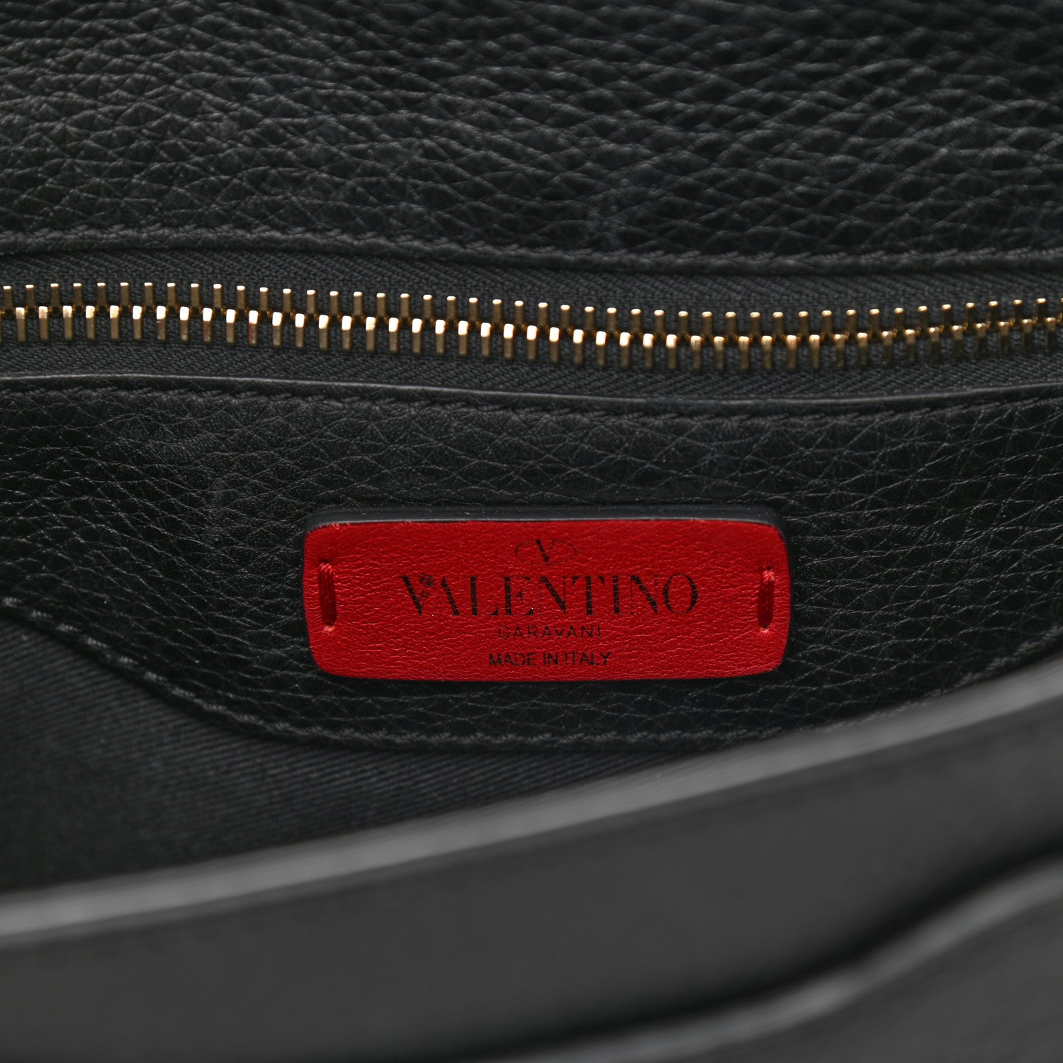 Valentino Garavani Vitello Large Rockstud Halfmoon Saddle Bag Black 5 of 9