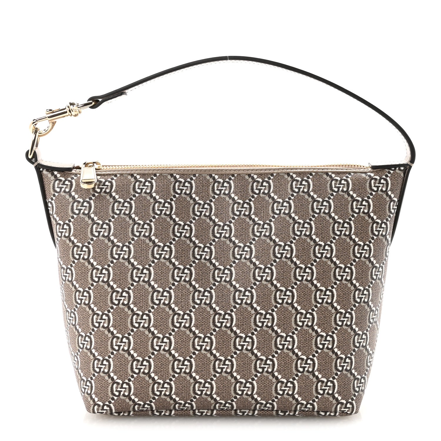 Gucci GG Shadow Monogram Super Mini Ophidia Shoulder Bag Taupe 1 of 9