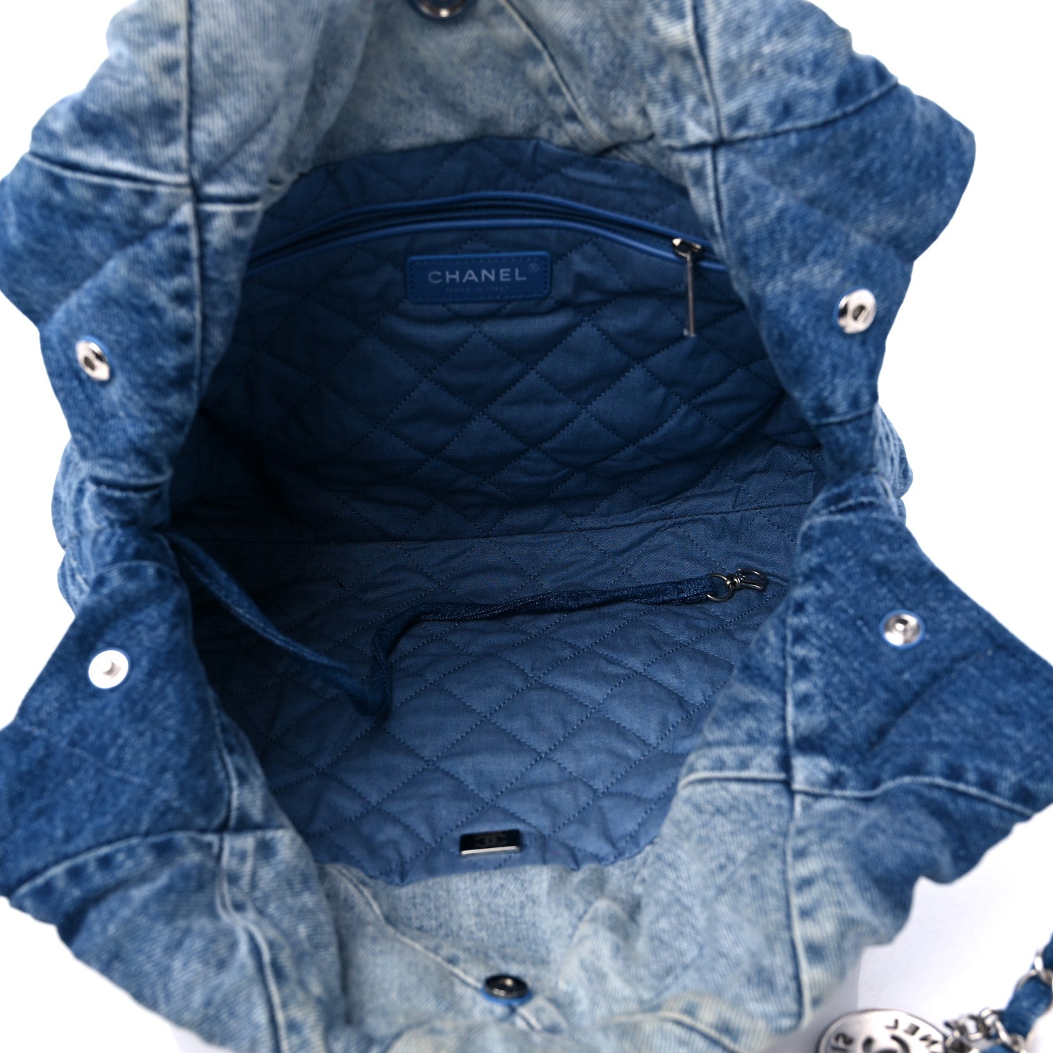 Chanel Denim Quilted Small Chanel 22 Blue 5 of 9