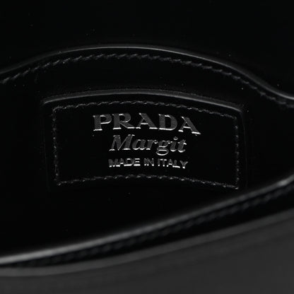 Prada Tessuto Nylon Vitello Crossbody Bag Black 6 of 10