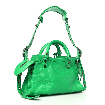 Balenciaga Agneau Arena Neo Cagole Handbag XS Kelly Green 3 of 10