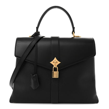 Louis Vuitton Grained Smooth Calfskin Rose Des Vents MM Black 1 of 11