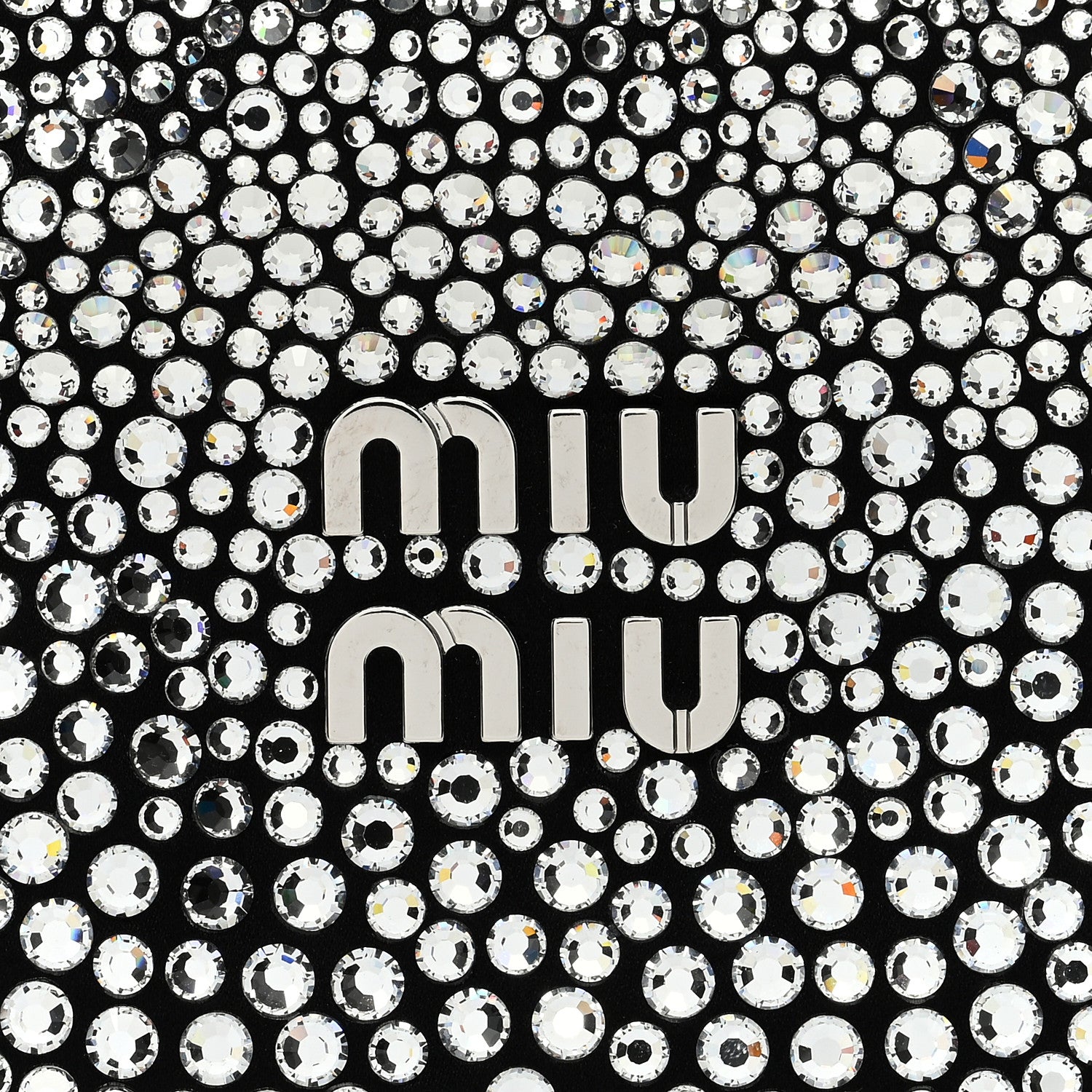 Miu Miu Crystal Silk Starlight Mini Wander Hobo Black 8 of 11