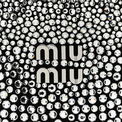 Miu Miu Crystal Silk Starlight Mini Wander Hobo Black 8 of 11