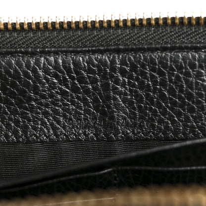 Gucci Guccissima Donna Long Wallet Black 7 of 9