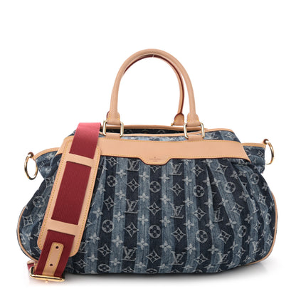 Louis Vuitton Denim Raye Cabas GM 1 of 14