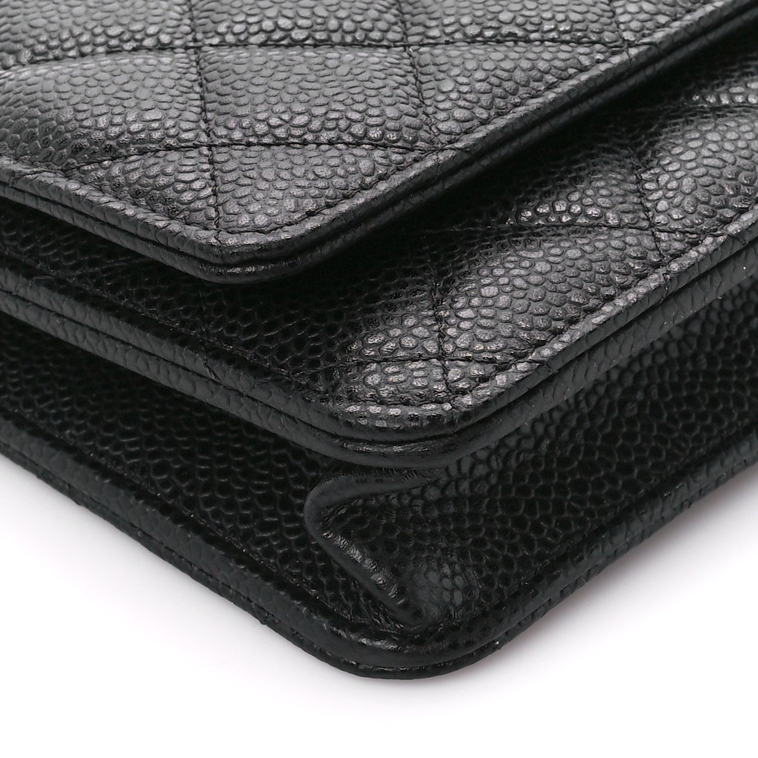Chanel Caviar Quilted Wallet on Chain WOC Black 10 of 12