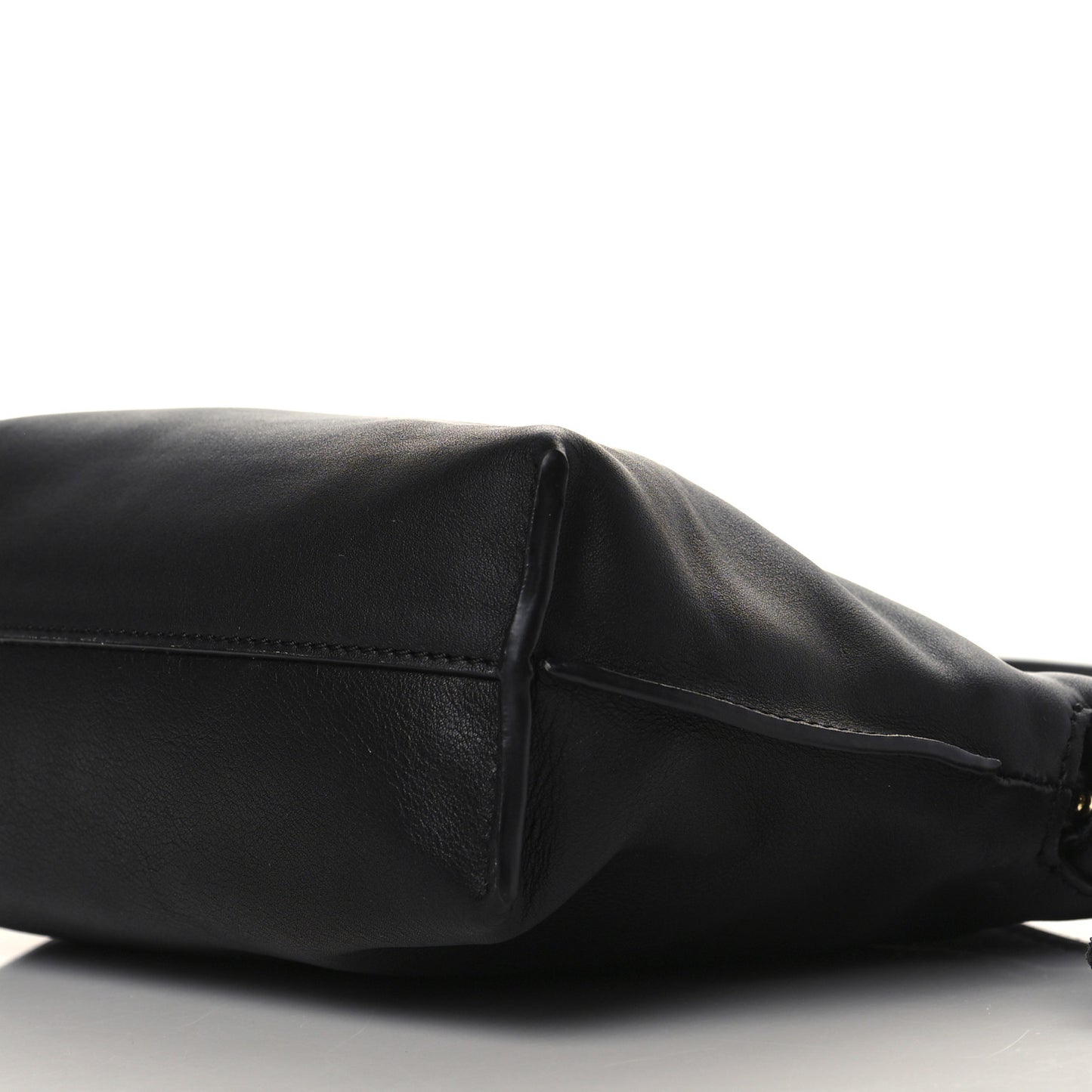 Calfskin Mini Flamenco Knot Clutch Black