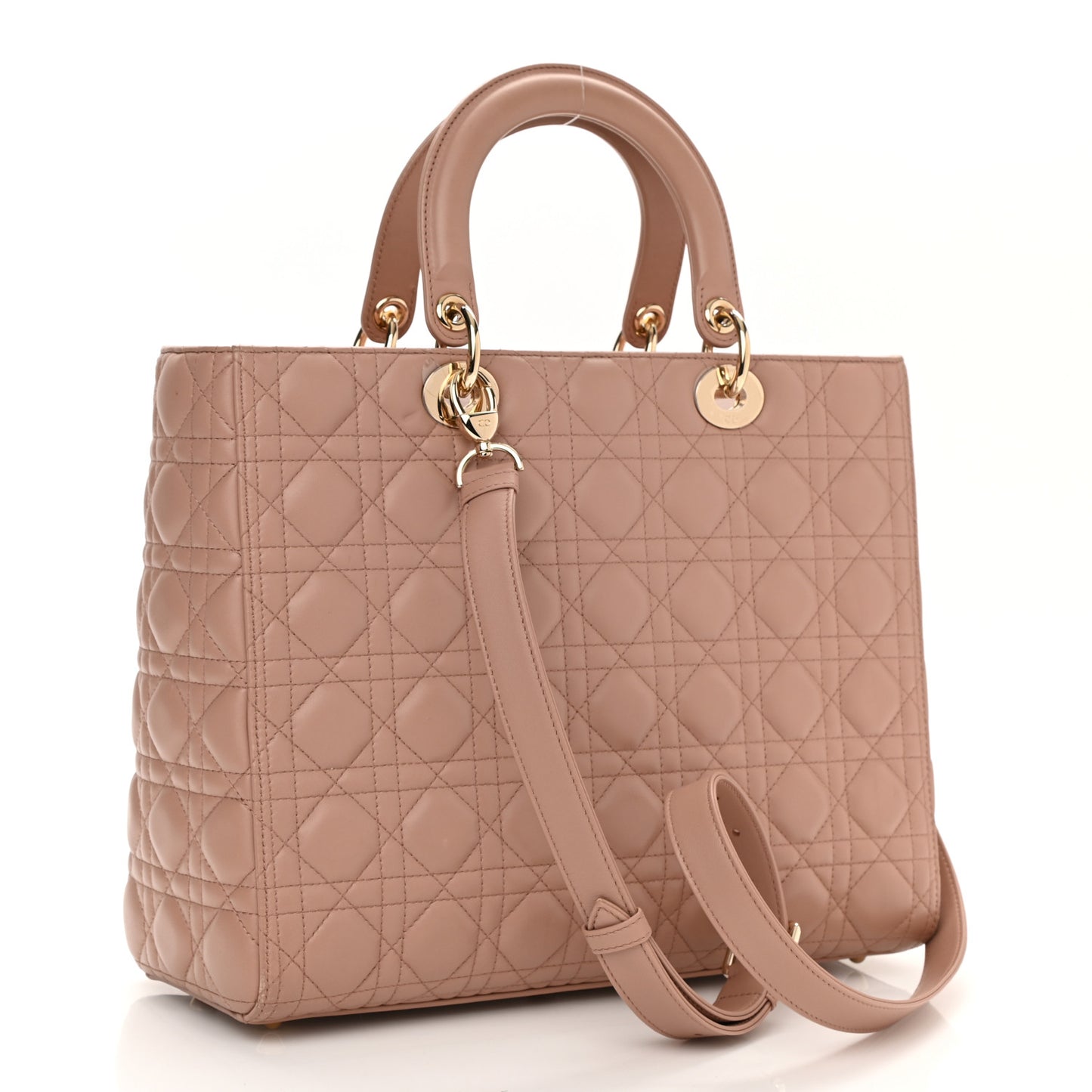 Lambskin Cannage Large Lady Dior Fard