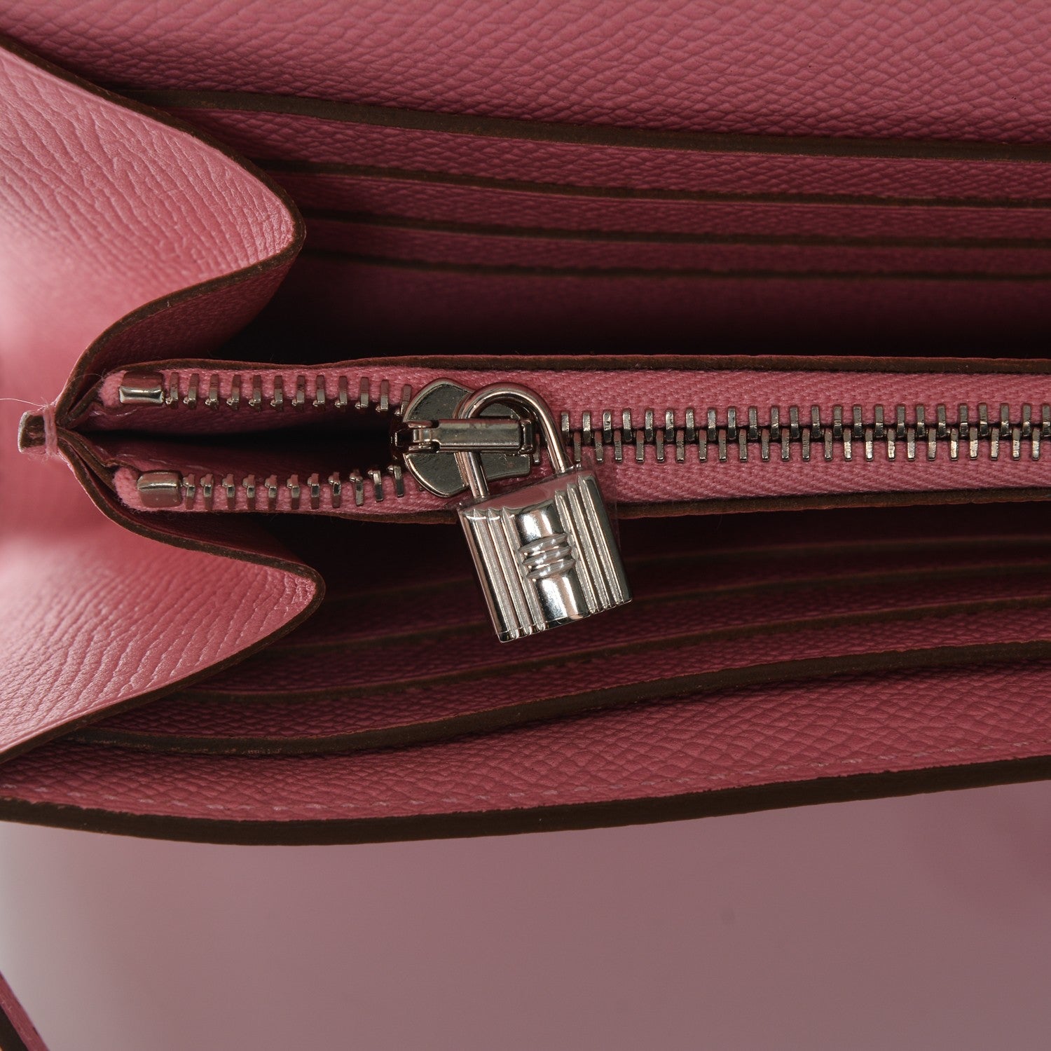 Hermes Epsom Kelly Longue Wallet Rose Confetti 14 of 18