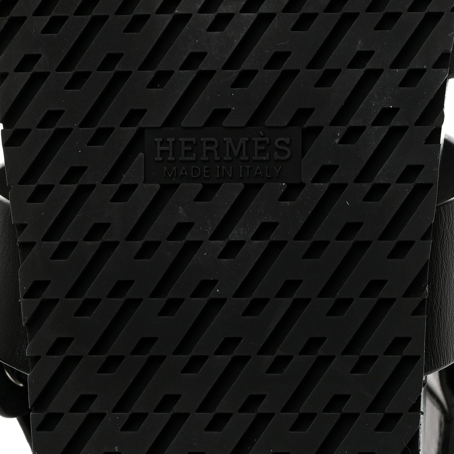 Hermes Calfskin Womens Takara Sandals 38 Black 8 of 9