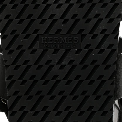 Hermes Calfskin Womens Takara Sandals 38 Black 8 of 9
