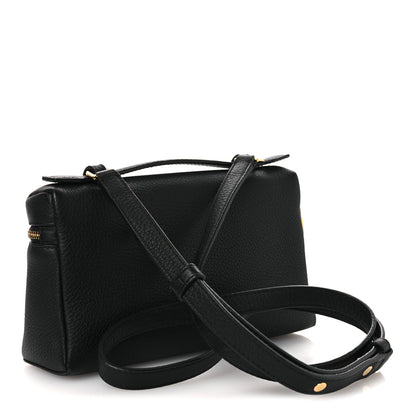 Loro Piana Grained Calfskin L19 Extra Pocket Pouch Black 2 of 8