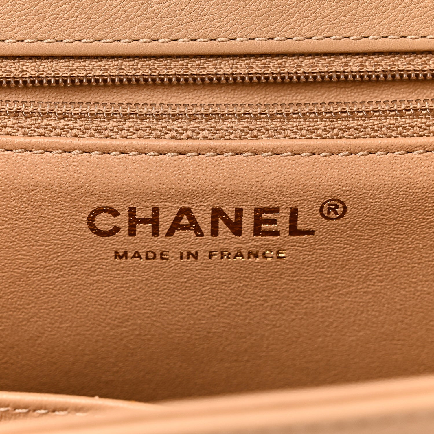 Chanel Calfskin Quilted Chevron In The City Bag Beige 6 of 12