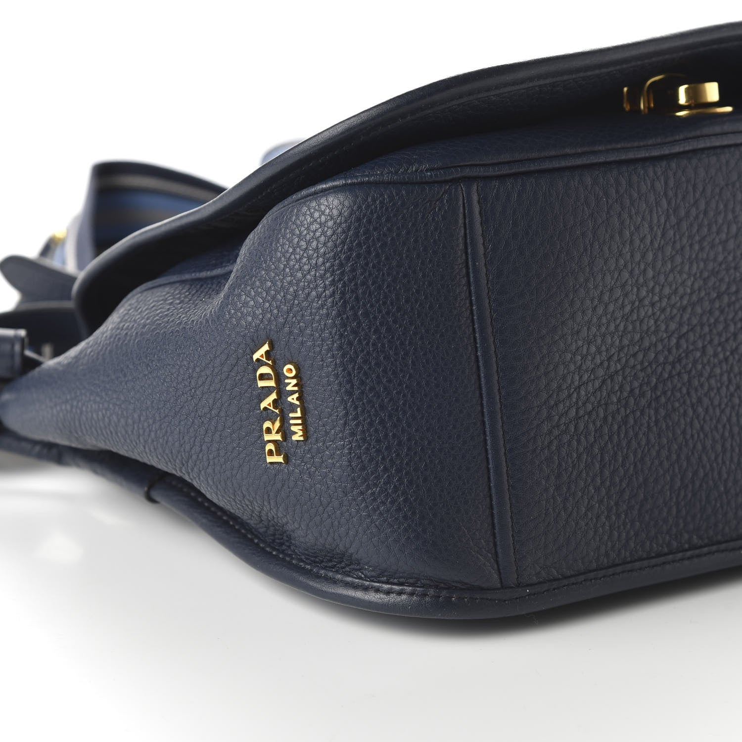 Prada Vitello Daino Logo Messenger Baltico 7 of 10