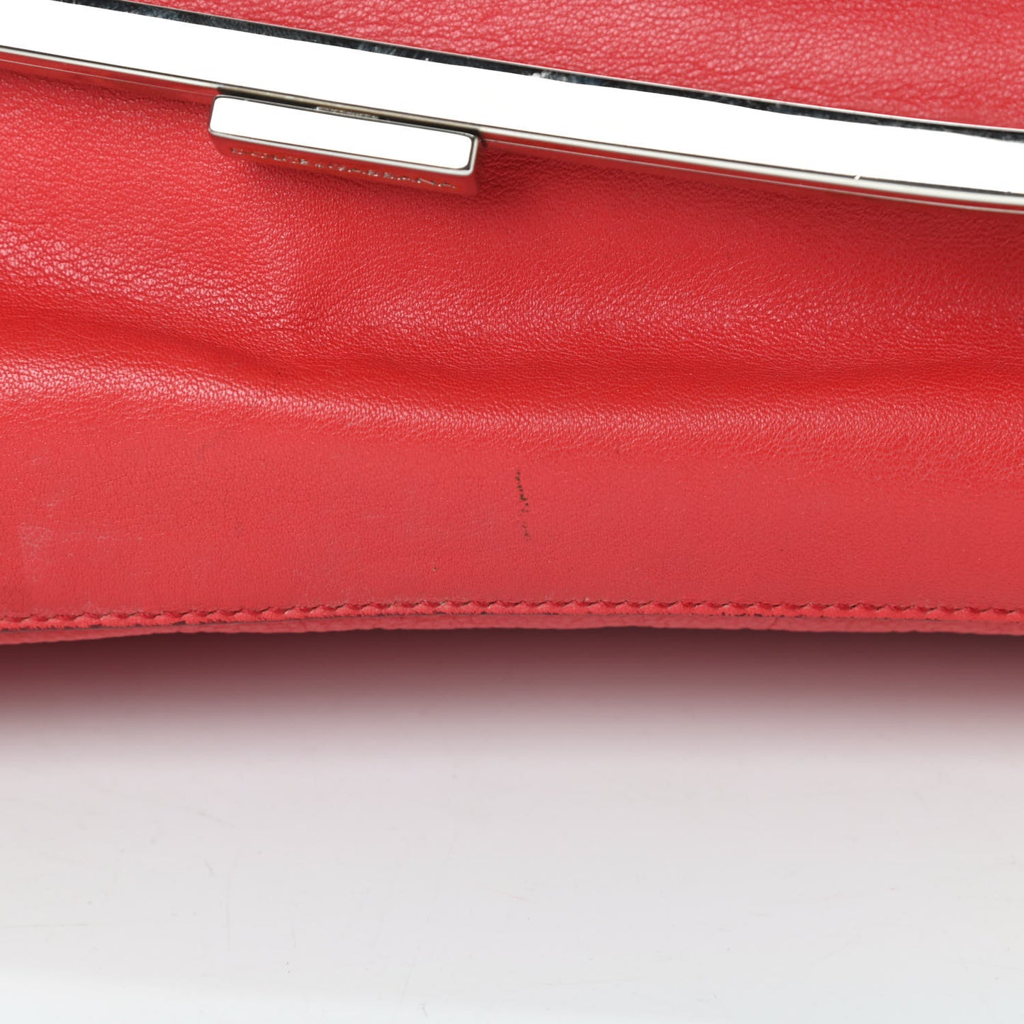 Calfskin Miss Sleek Shoulder Bag Red
