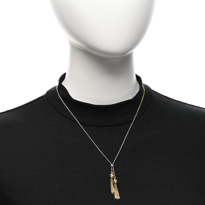 David Yurman 18K Yellow Gold Diamond Renaissance Tassel Necklace 2 of 4