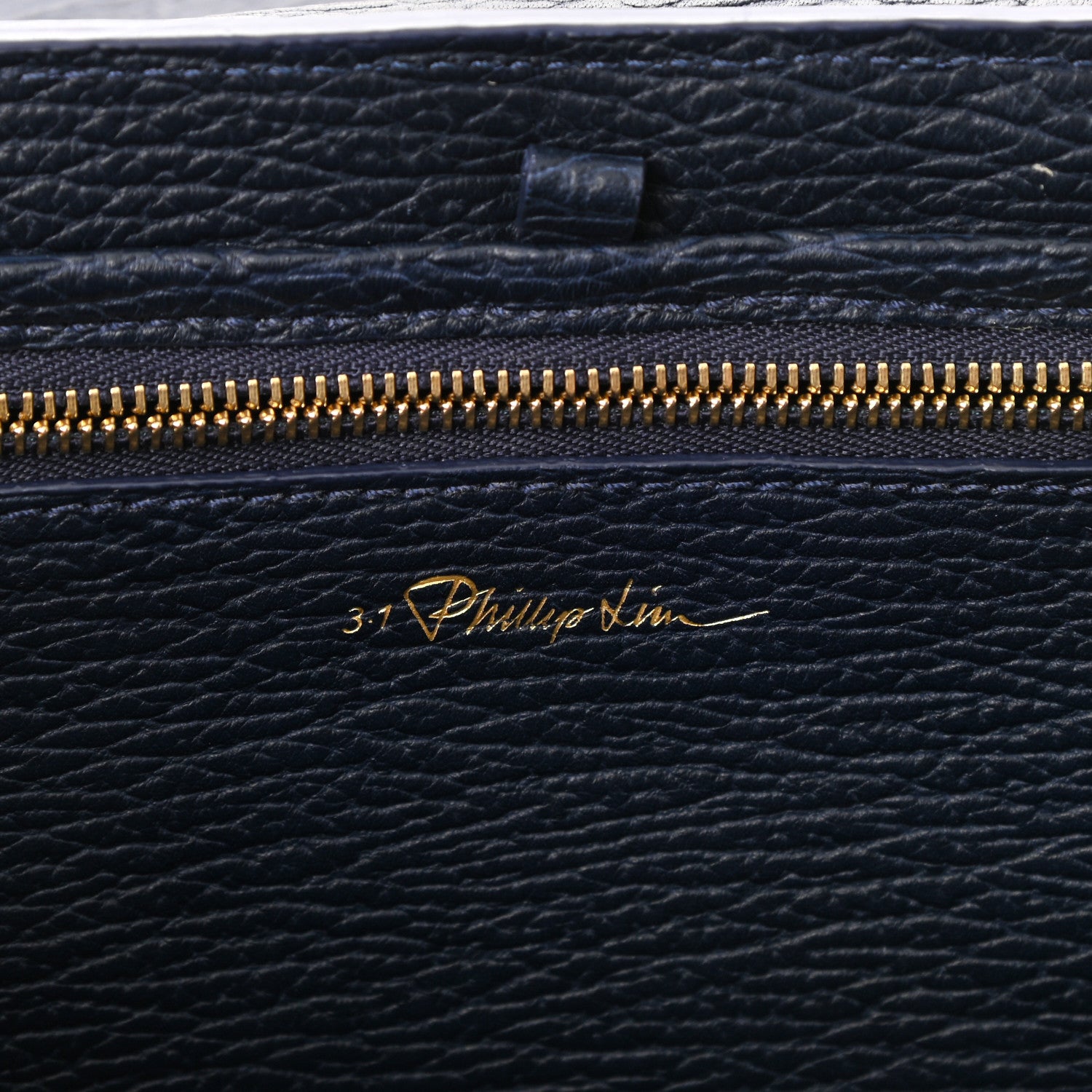 3.1 Phillip Lim Textured Calfskin Medium Pashli Satchel Ink 6 of 7