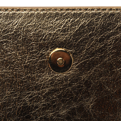 Saint Laurent Metallic Calfskin Monogram Large Belle De Jour Clutch Gold 11 of 19