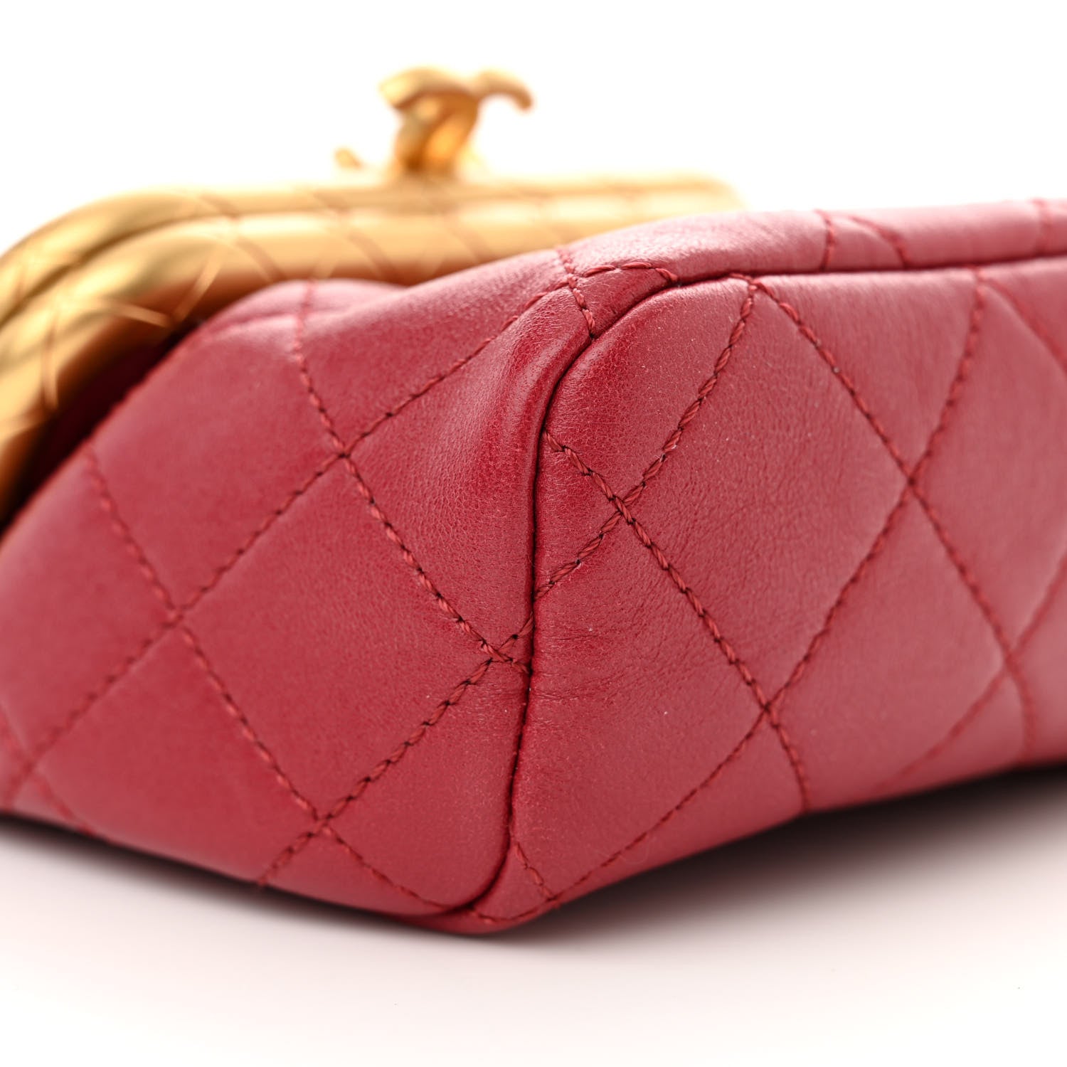 Chanel Lambskin Quilted Small My Crush Bag Red 8 of 9
