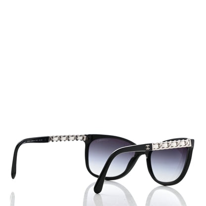 Chanel Cat Eye Chain Sunglasses 5260-Q Black 4 of 8