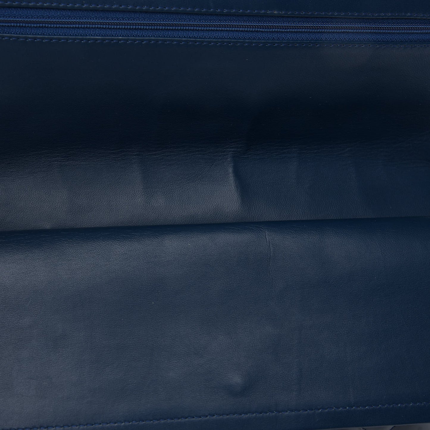 Patent Quilted Maxi Double Flap Navy