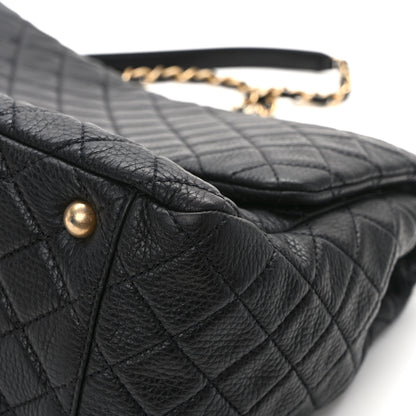 Chanel Calfskin Quilted XXL Travel Flap Bag Black 11 of 13