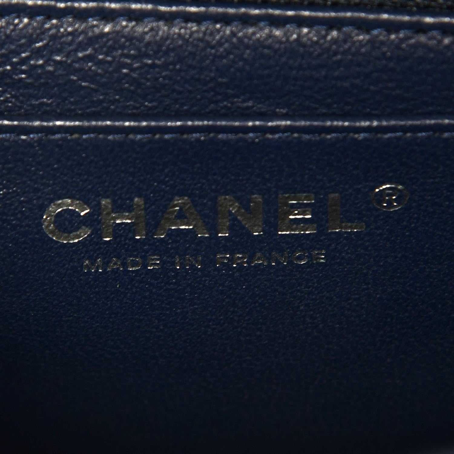 Chanel Lambskin Quilted Mini Square Flap Navy 6 of 7