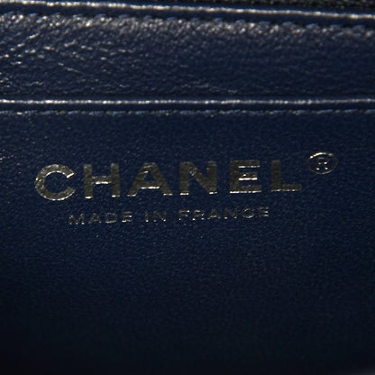 Chanel Lambskin Quilted Mini Square Flap Navy 6 of 7