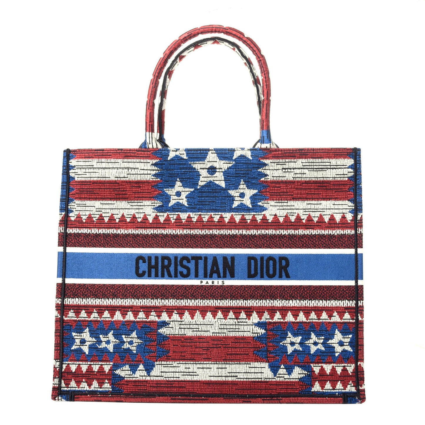 Canvas Embroidered Exclusive US Book Tote Multicolor