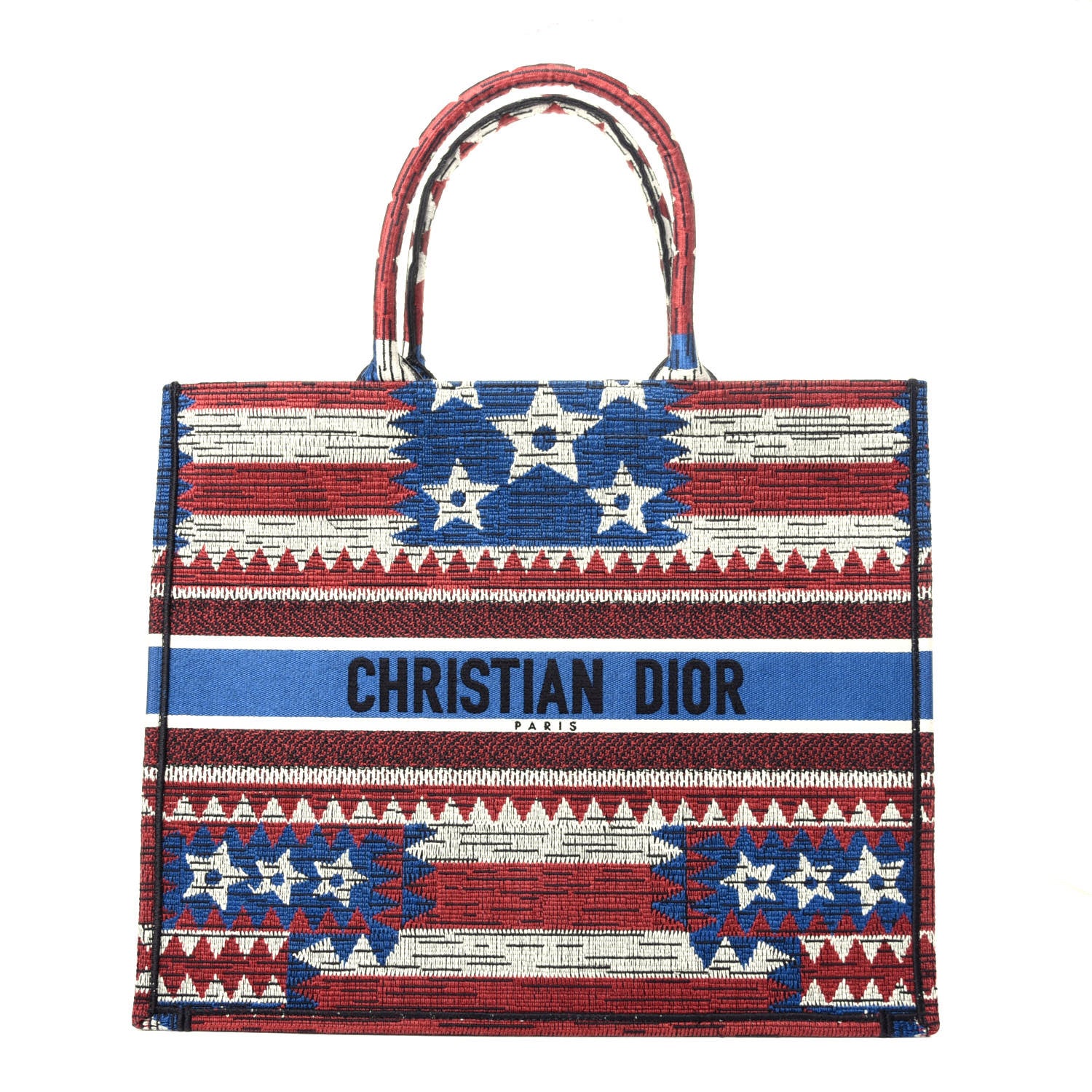 Christian Dior Canvas Embroidered Exclusive US Book Tote Multicolor 1 of 12