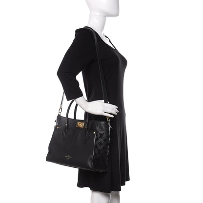 Louis Vuitton Calfskin Monogram Tufting On My Side Black 2 of 12