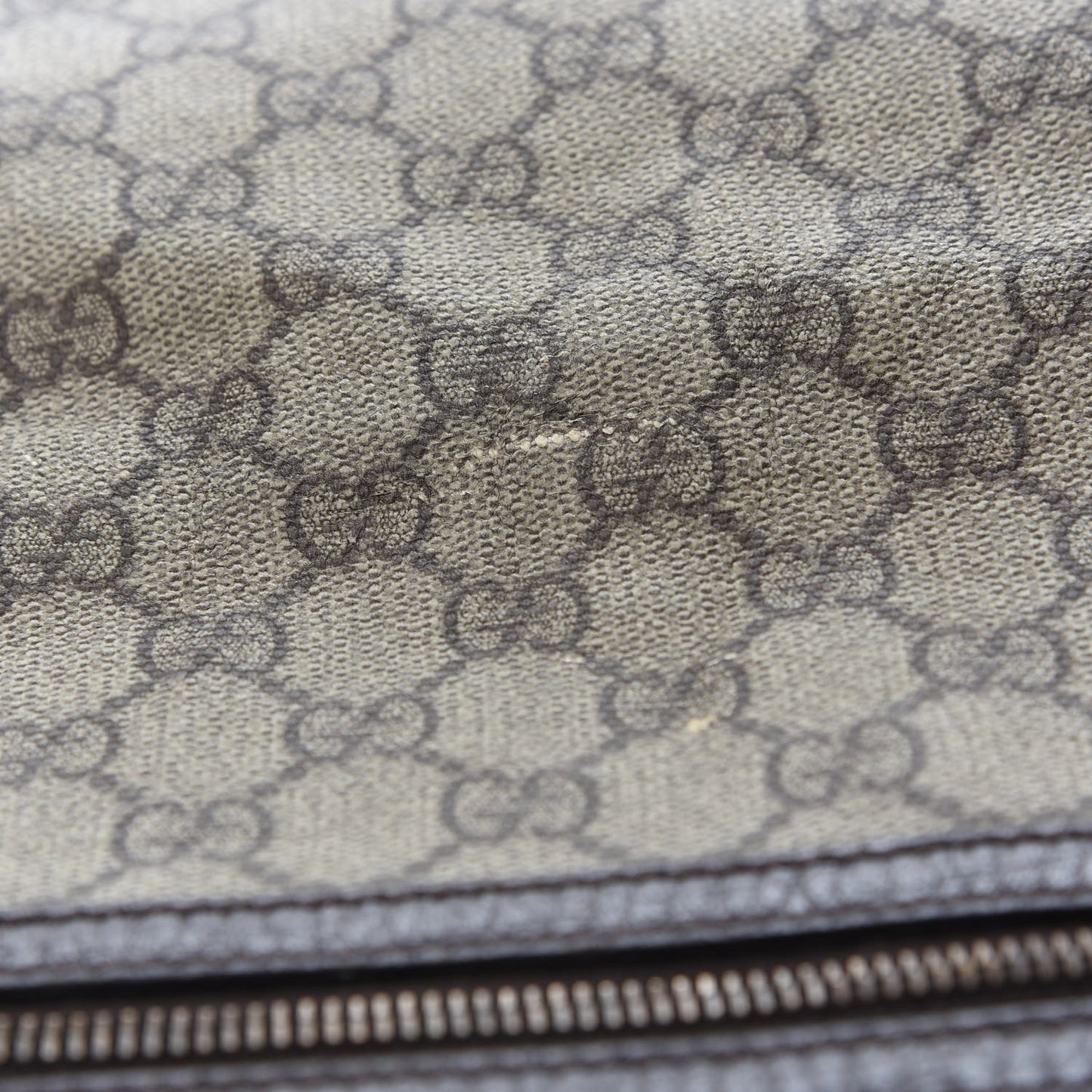 GG Plus Monogram Large Flap Messenger Bag Beige Dark Brown