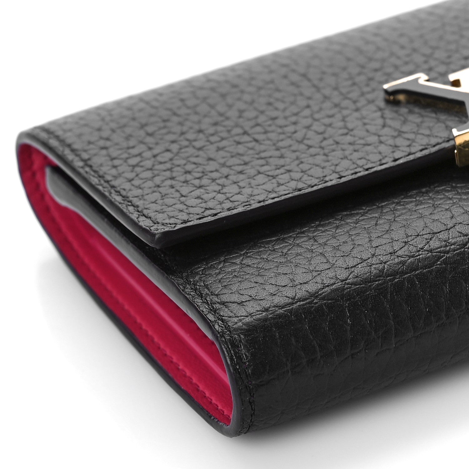 Louis Vuitton Taurillon Capucines Compact Wallet Black 7 of 10