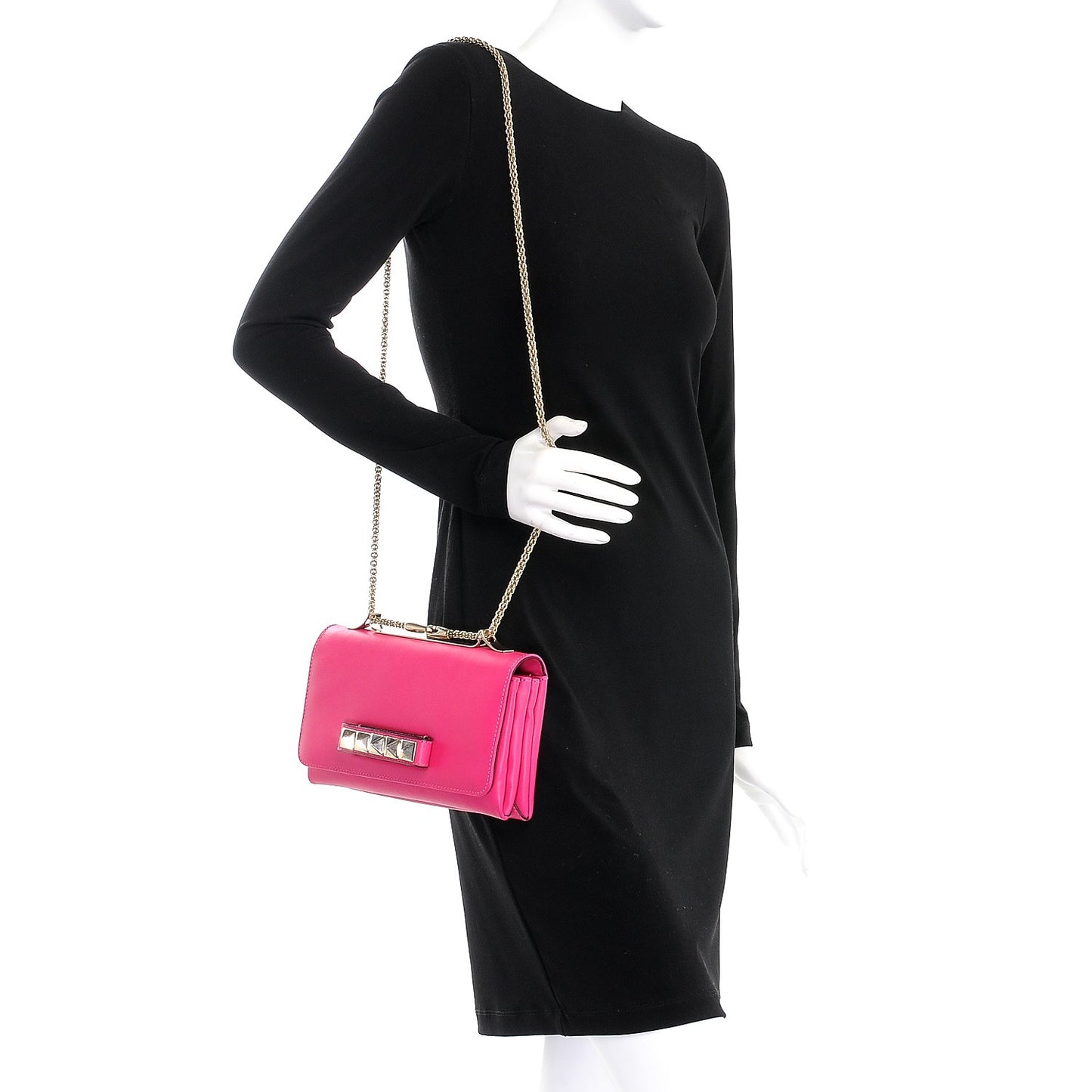 Nappa Va Va Voom Shoulder Bag Pop Fuxia