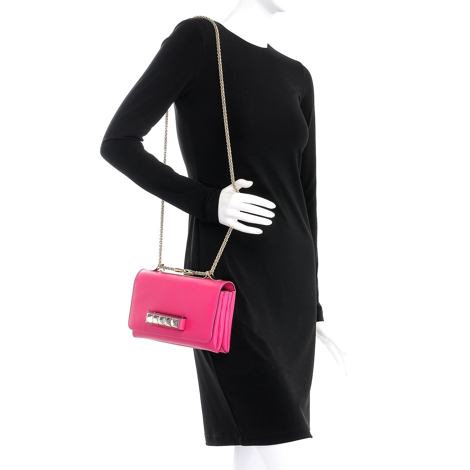Valentino Garavani Nappa Va Va Voom Shoulder Bag Pop Fuxia 2 of 10