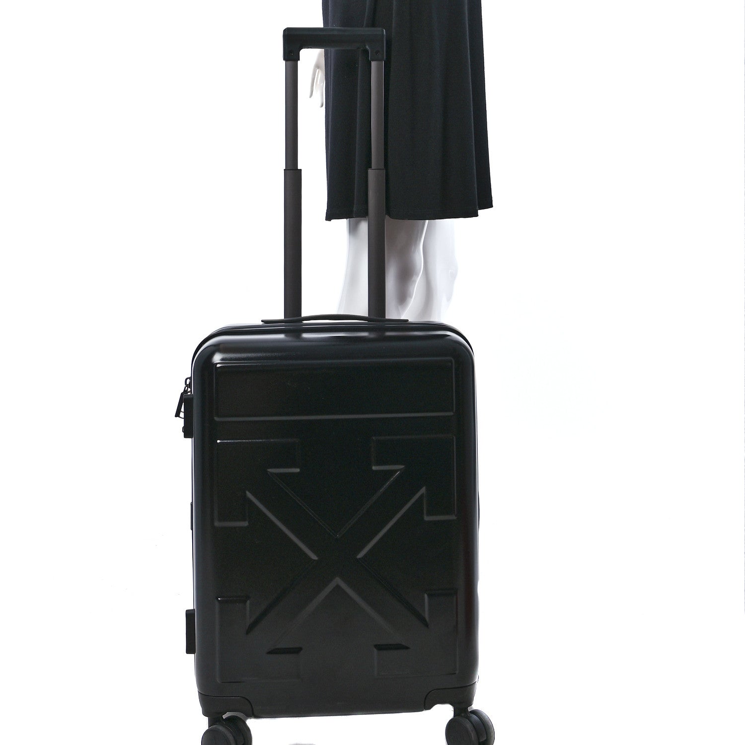Off-White Polycarbonate Luggage Black 3 of 10