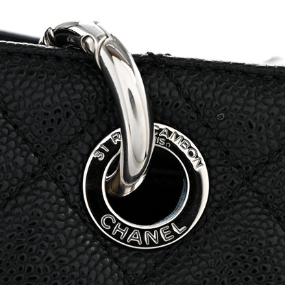 Chanel Caviar Quilted Grand Shopping Tote GST Black 14 of 15
