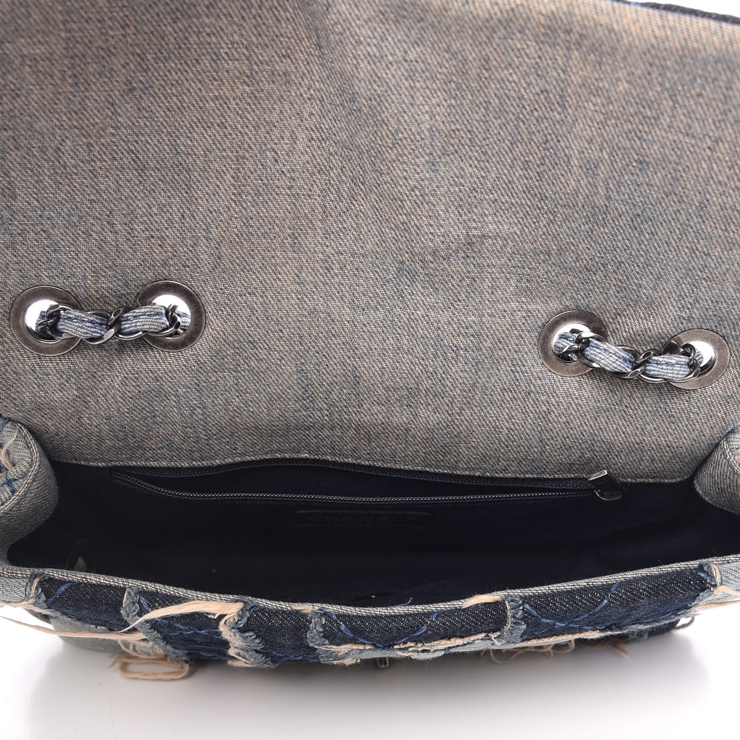 Chanel Denim Patchwork Paris Dallas Single Flap Blue 5 of 9