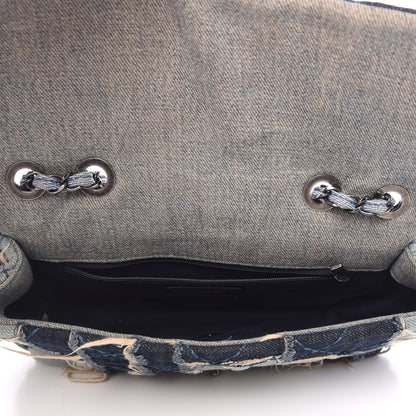 Chanel Denim Patchwork Paris Dallas Single Flap Blue 5 of 9