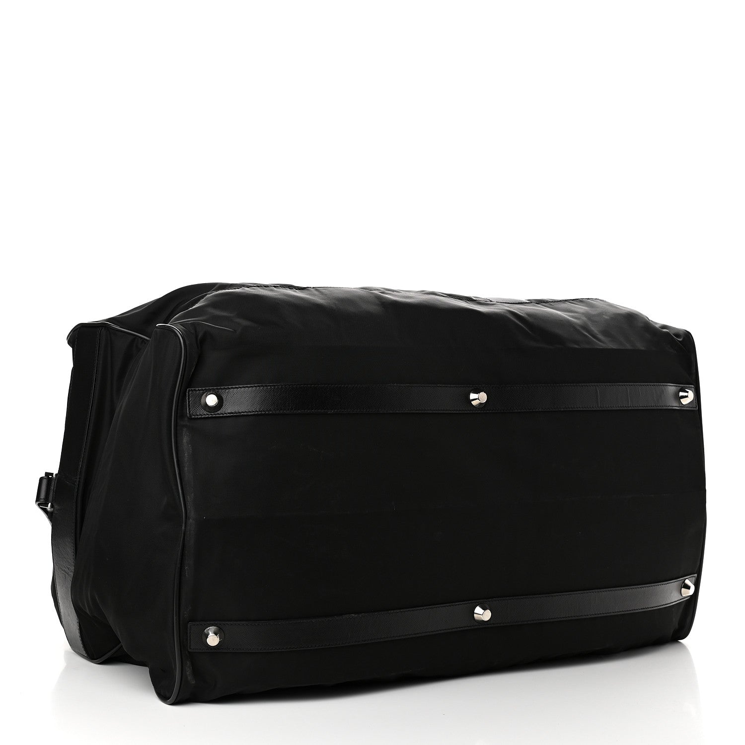 Prada Tessuto Nylon Saffiano Viaggio Carry On Travel Bag Black 3 of 7