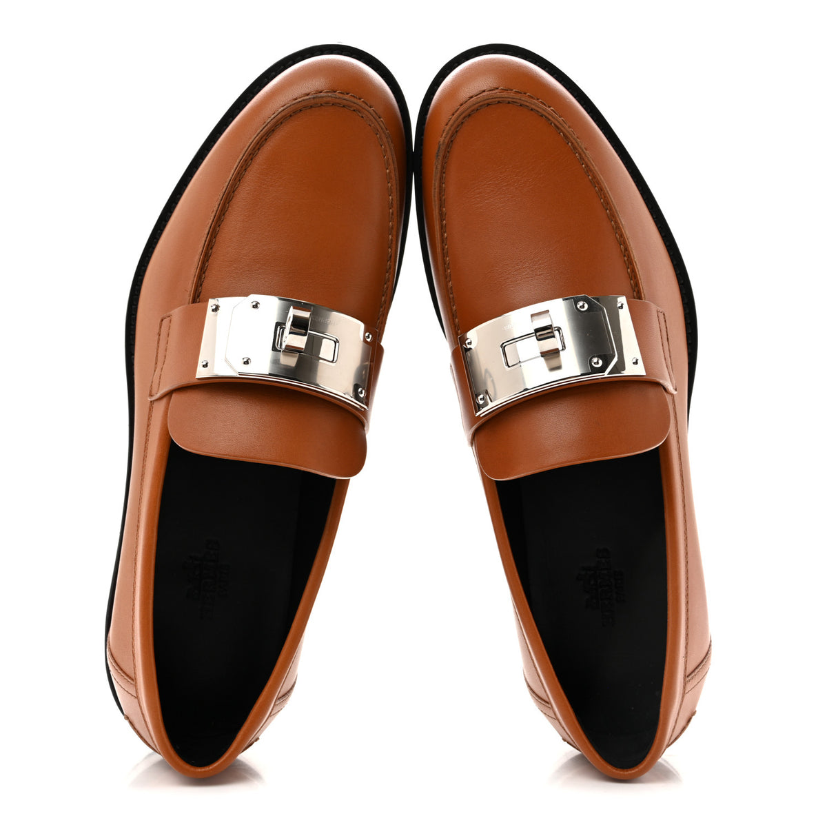 Calfskin Womens Hot Loafer 37.5 Naturel