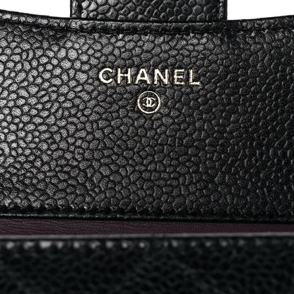 Chanel Caviar Quilted Compact Flap Wallet Black 6 of 11